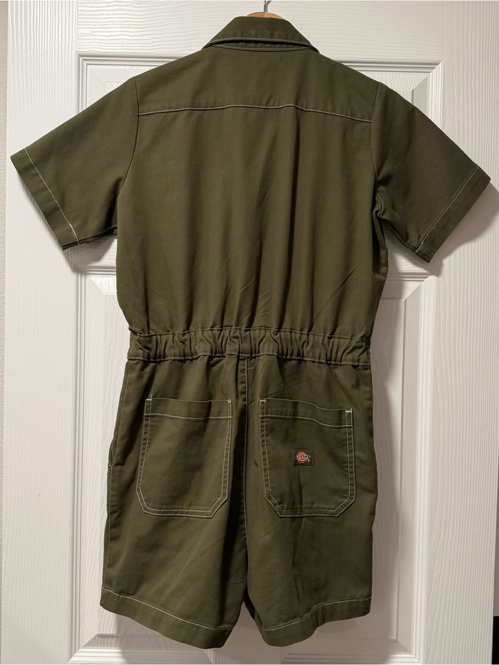 Dickies “Vale” Olive Green Shortalls / Romper SMALL - Picture 6 of 6